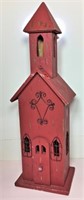 Painted Red Wooden Church