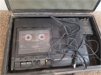 Vintage Portable Cassette Player