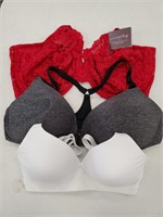 WARNERS BRA WHITE 34C, WARNERS BRA GREY 40C,