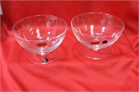 A Pair of Italian Lead Crystal Cups