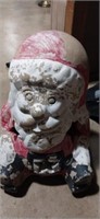 Ceramic Santa yard decoration 20in