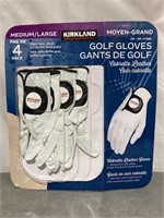 Signature Right Handed Golf Gloves Medium 4 Pack