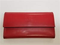 Vintage Red Gucci Wallet