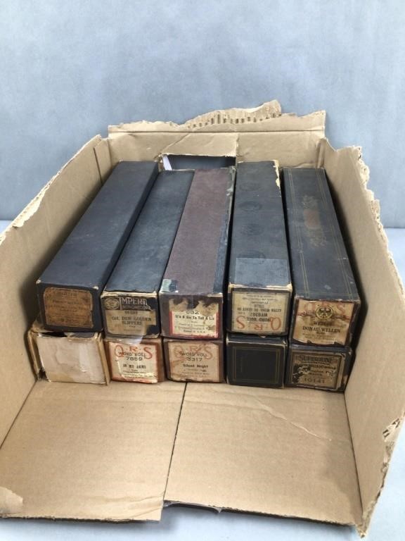 Group of 10 piano rolls