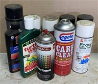 Assorted Epoxy Spray Paint, Enamel, Lubricants
