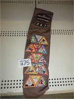 Girl Scout sashes w/patches