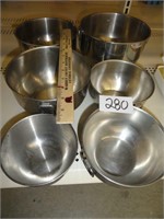 6 pc. nesting bowls-4.5" to 7.5"