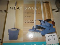 Neat sweep stand up dust pan & broom in box