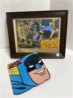 Vintage Framed Batman Print, 11x14 " And