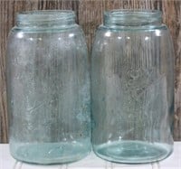 Pair of Older Ball Mason Quart Jars