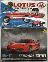 Lotus Turbine Car & Ferrari F430 Model Car Kits