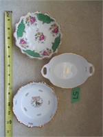 3 small China Bowls