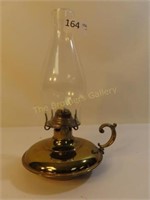 International Silver Co. Oil Lamp - 12" Tall