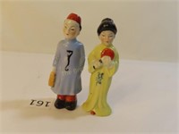 Pr of Oriental Figurines, Japan - 4"