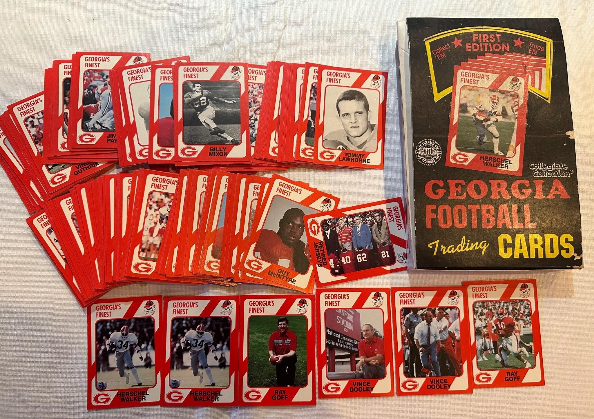 Georgia Bulldog Football Trading Cards 1st Edition
