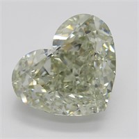 3.21ct,Fancy Color/VS1,Heart cut GIA Diamond