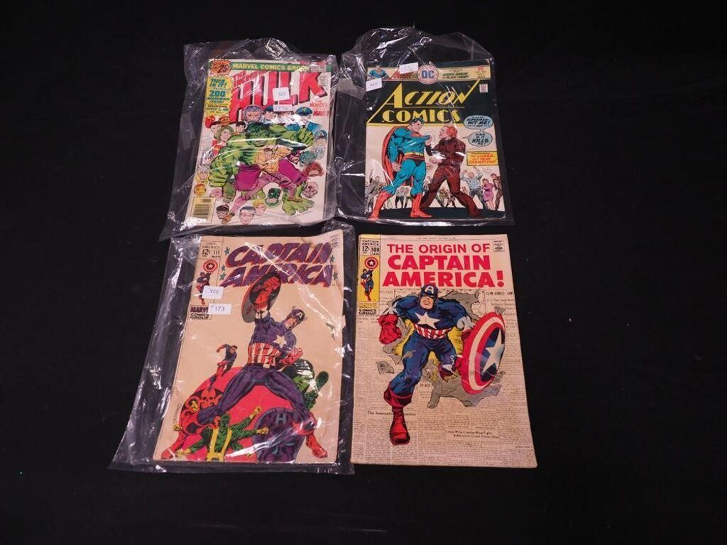 Four vintage comics: Captain America March 1969