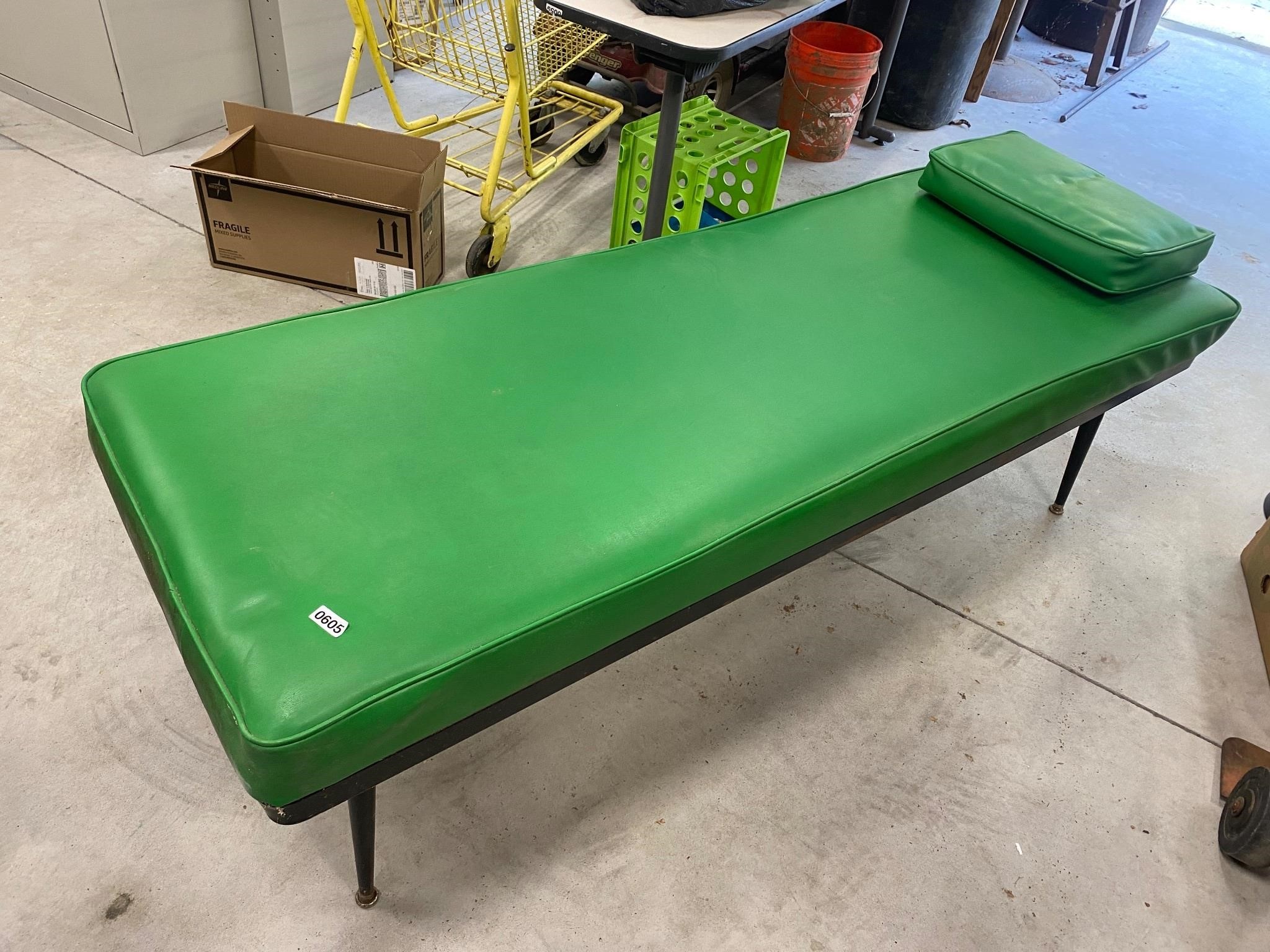Green massage style table