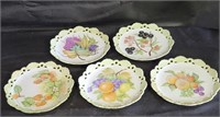 VTG Genevieve Hyde Hand Painted Plates