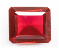 37.55ct Emerald Cut Red Natural Ruby GGL