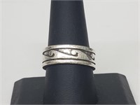 .925 Sterling Silver "Wave"Band