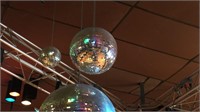 Medium disco ball: approximately 12 inches wide