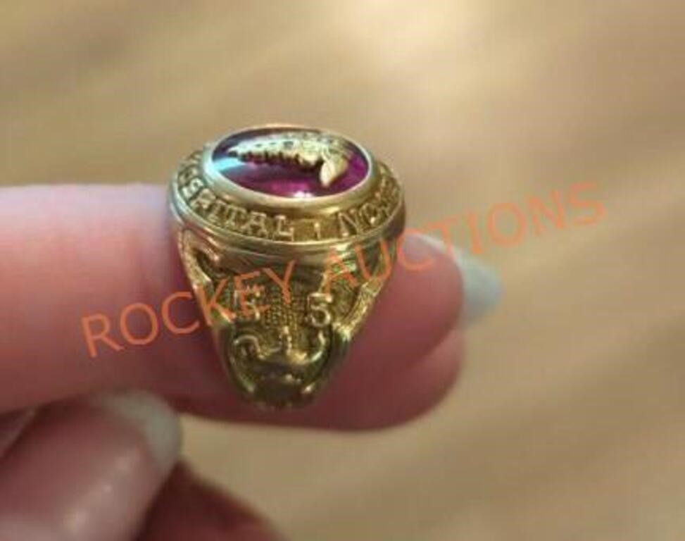 1955 class ring stamped 10k