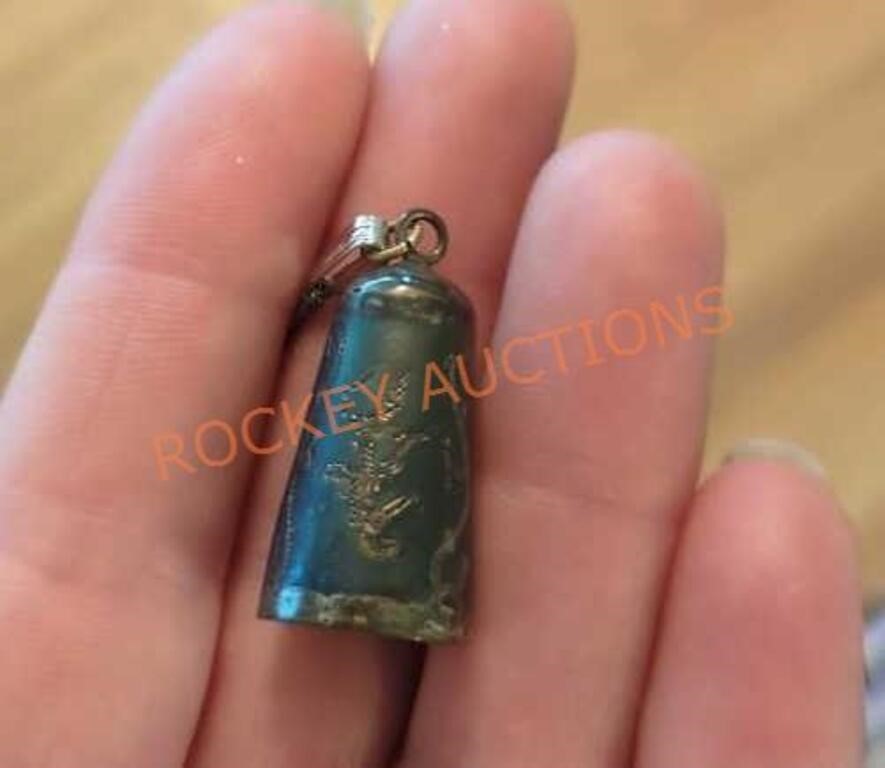 Vintage Sterling bell necklace pendent