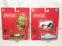 2 Coca Cola Johnny Lightning Cars