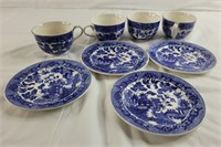 Made in Japan Blue Willow teacup and saucer set