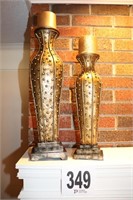 Pair Of Candle Holders (15" X 19") (Rm 8)