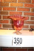 (7 1/2" Tall) Ruffle Top Vase (Rm 8)