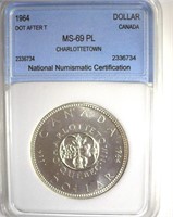 1964 Dollar NNC MS69 PL Charlottetown