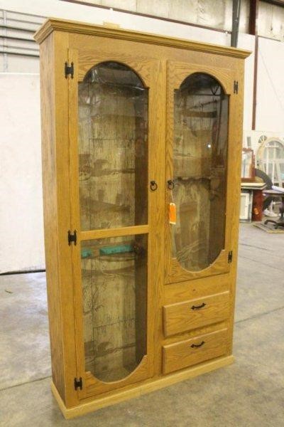 GUN/FISHING ROD CABINET  Live and Online Auctions on