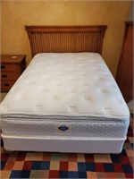 Mission Style Full Bed w/Mattress