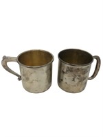 Sterling silver small handled cups