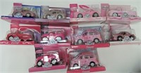 Chevron lot of 10 Breast Cancer Awareness cars,