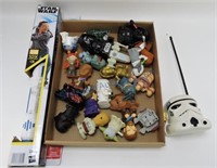 Star Wars light saber, figures, and more