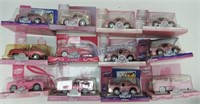Chevron lot of 12 Breast Cancer Awareness cars,