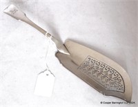 George IV Sterling Silver Retriculated Fish Slice