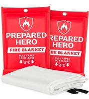 (2 Pack - 40" x40") Prepared Hero Emergency Fire