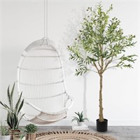 N3580  Scidweet 5Ft Faux Olive Tree, Indoor/Outdoo