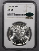 1882-CC Morgan Dollar NGC MS64 CAC