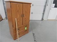Storage cabinet; some repair needed; approx. 31"