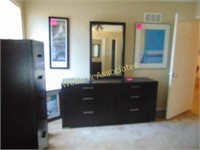 Large six drawer dresser and mirror