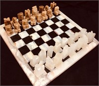 VINTAGE STONE CHESS SET