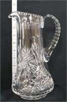 Vintage 8in glass water pitcher