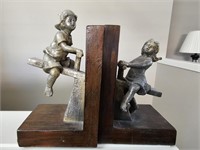 Vintage handcrafted bookends