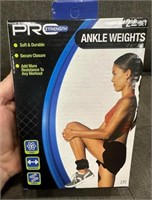 ProStrength Ankle Weights 2lb Set 2pc Adjustable