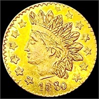 1880/76 BG-885 Round California Gold Quarter